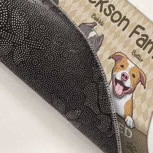 Tous les invités doivent être approuvés par les animaux - Tapis décoratif personnalisé - Télécharger une image, Cadeau pour les amoureux des animaux, Propriétaires d'animaux, Cadeau pour animaux