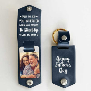 Tu as couché avec ma mère - Porte-clés personnalisé en cuir PU - Télécharger une image, cadeau pour la fête des pères