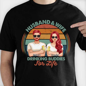 Nous sommes des amis de beuverie pour la vie - Cadeau pour couples, mari et femme - T-shirt personnalisé, sweat à capuche