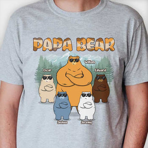 Papa Ours Génial - T-shirt et sweat à capuche unisexe personnalisé - Cadeau pour papa et grand-père