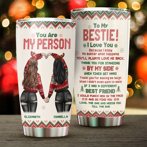 Thank You For Making Me Laugh When I Didn't Even Want To Smile - Personalized Tumbler.