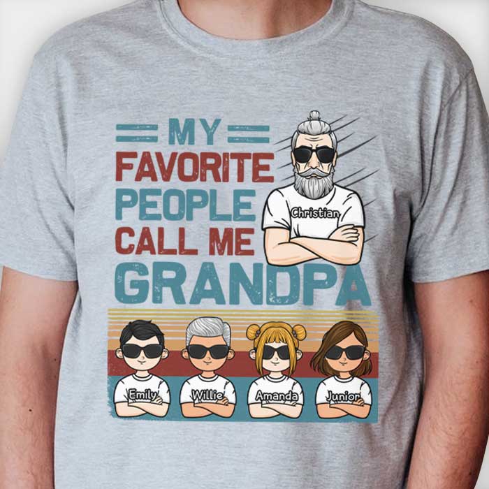 Je m'appelle Grand-père - T-shirt unisexe personnalisé, sweat à capuche - Cadeau pour papa, grand-père