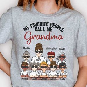 Mes personnes préférées m'appellent grand-mère - T-shirt unisexe personnalisé, sweat à capuche - Cadeau pour maman, grand-mère