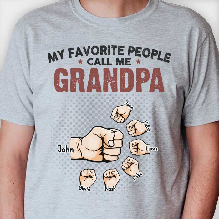 Mon peuple bien-aimé m'appelle grand-père - Cadeau pour grand-père, t-shirt unisexe personnalisé, sweat à capuche