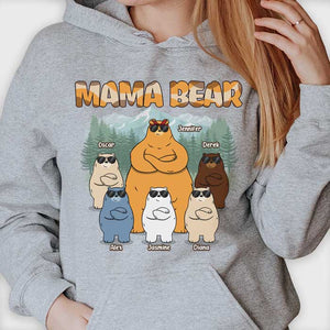 Famille d'oursons Mama &amp; Kids - T-shirt et sweat à capuche unisexe personnalisé - Cadeau pour maman et grand-mère