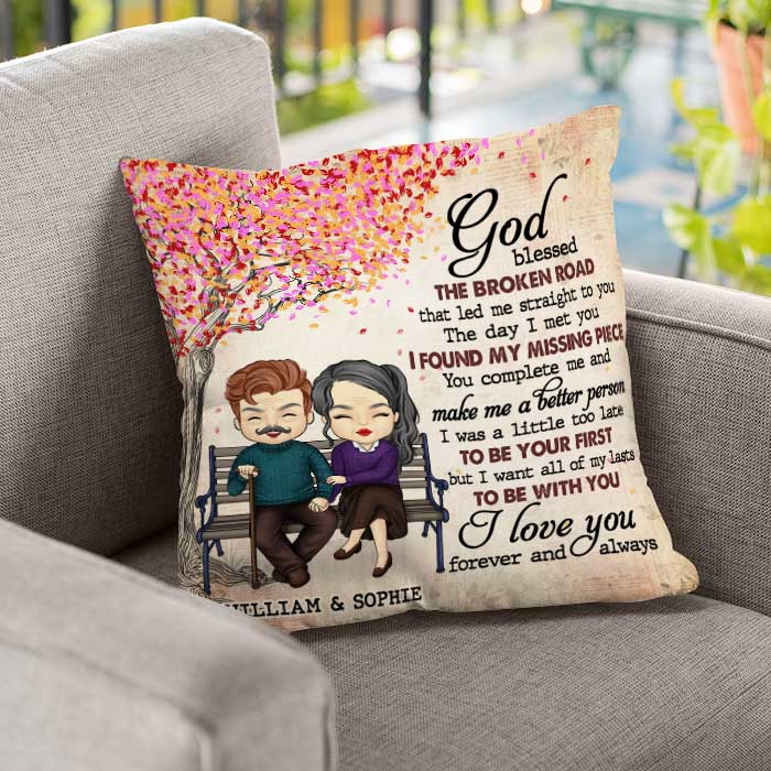 All Of My Lasts To Be With You - Gift For Couples, Personalized Pillow (Insert Included).