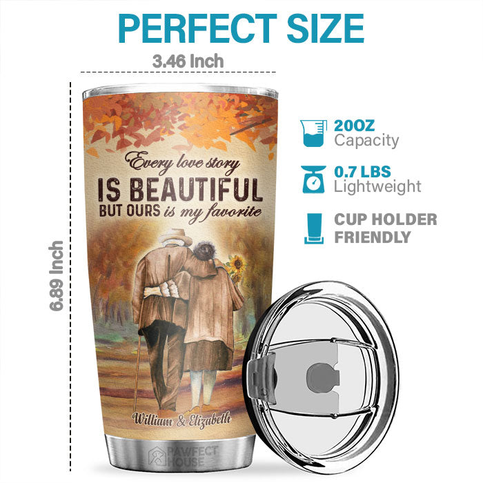 Je te choisis pour vivre la vie main dans la main côte à côte - Gobelet personnalisé - À ma femme, cadeau pour femme, anniversaire, fiançailles, mariage, cadeau de mariage