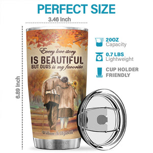 Je te choisis pour vivre la vie main dans la main côte à côte - Gobelet personnalisé - À ma femme, cadeau pour femme, anniversaire, fiançailles, mariage, cadeau de mariage