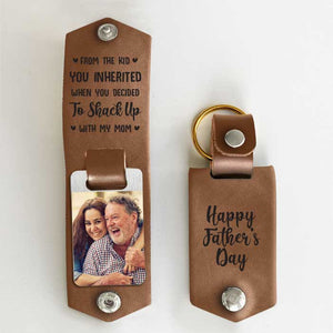 Tu as couché avec ma mère - Porte-clés personnalisé en cuir PU - Télécharger une image, cadeau pour la fête des pères