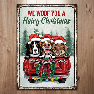 'Tis The Season To be Jolly - Happy Pawlidays - Personalized Metal Sign.