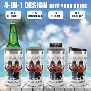Amis et alcool - Glacière personnalisée - Cadeau pour meilleure amie