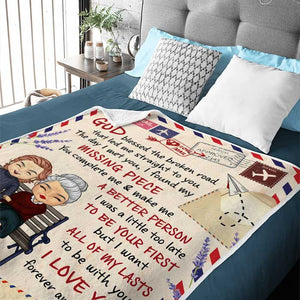 You Complete Me And Make Me A Better Person - Gift For Couples, Personalized Blanket.