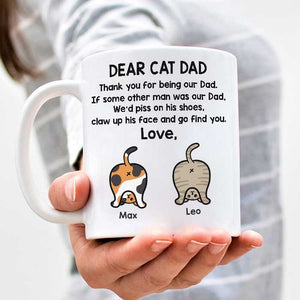 Thank You For Being Our Dad - Gift for Dad - Funny Personalized Mug.