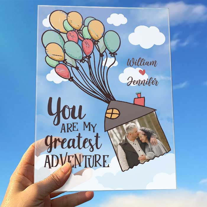 Ma plus grande aventure - Télécharger une image, cadeau pour couple, mari et femme, plaque acrylique personnalisée