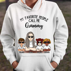 Mes personnes préférées m'appellent grand-mère - T-shirt unisexe personnalisé, sweat à capuche - Cadeau pour maman, grand-mère