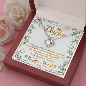You'll Always Be My Baby Girl - Mom To Daughter, Love Knot Necklace.