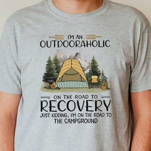 I'm An Outdooraholic - Personalized Unisex T-Shirt.