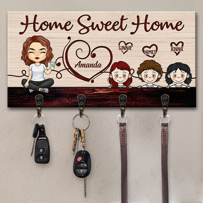 Notre douce maison - Porte-clés personnalisé, porte-clés - Cadeau pour couple, mari et femme