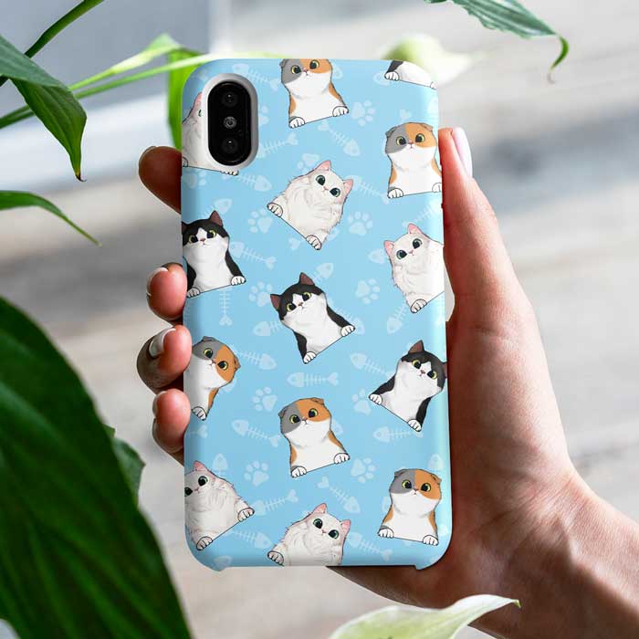Colorful Paw - Gift For Cat Lovers - Personalized Phone Case.
