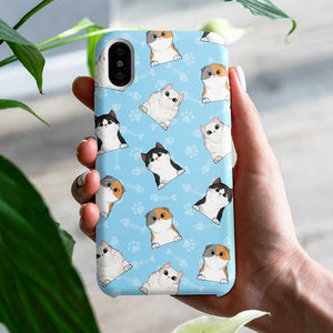Colorful Paw - Gift For Cat Lovers - Personalized Phone Case.