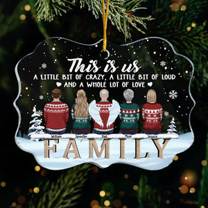 C'est nous, beaucoup d'amour - Décoration de Noël personnalisée en acrylique en forme de Benelux - Cadeau pour la famille, cadeau de Noël