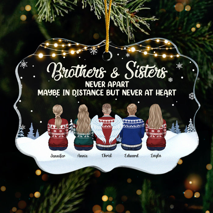 The Greatest Gift Our Parents Gave Us Was Each Other - Personalized Custom Benelux Shaped Acrylic Christmas Ornament - Gift For Family, Christmas Gift