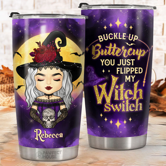 Attachez votre ceinture, ma chérie, vous venez de me faire changer d'avis - Gobelet personnalisé - Cadeau pour vous-même, cadeau d'Halloween