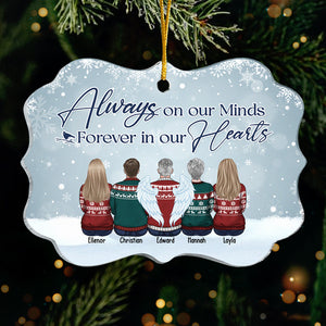 Même si vous ne pouvez pas nous voir, nous sommes toujours avec vous - Ornement commémoratif personnalisé personnalisé - En forme de Benelux en acrylique - Cadeau de condoléances de Noël pour les membres de la famille