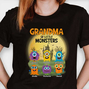 Grand-mère de petits monstres - T-shirt unisexe personnalisé, sweat à capuche, sweat-shirt - Cadeau pour grand-mère, grands-parents, cadeau d'Halloween