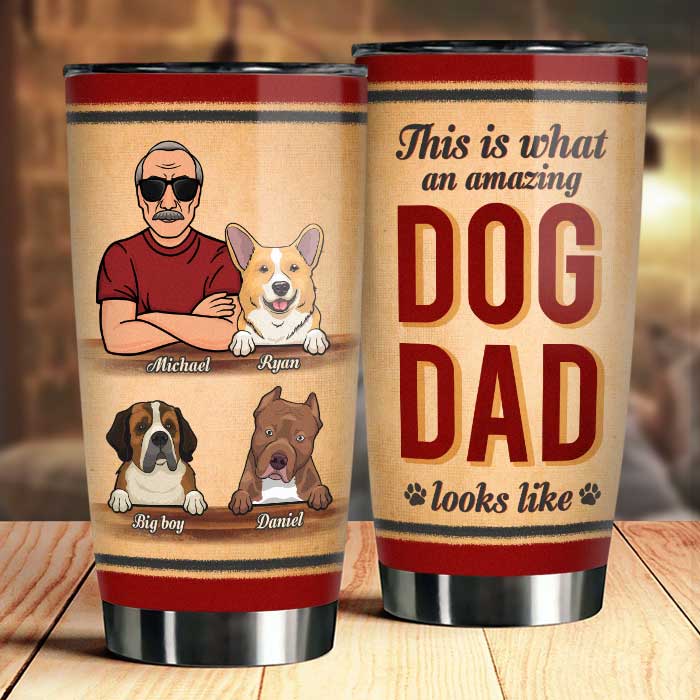 Un papa chien incroyable - Gobelet personnalisé - Cadeau pour papa