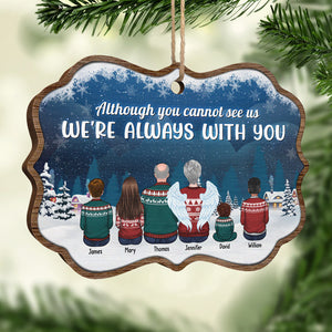 Nous sommes toujours avec vous - Décoration de Noël en bois personnalisée en forme de Benelux - Cadeau commémoratif, cadeau de condoléances, cadeau de Noël