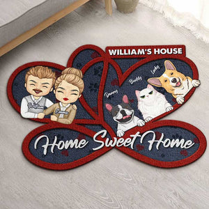 This Is Our Sweet Home - Personalized Shaped Decorative Mat - Gift For Pet Lovers