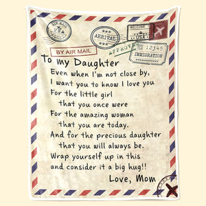 Pour ma petite fille que tu étais autrefois - Couverture familiale - Cadeau de Noël pour fille de la part de maman