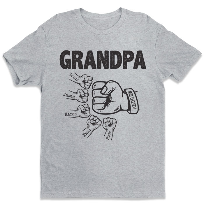 Meilleur grand-père du monde - T-shirt, sweat à capuche et sweat-shirt unisexe personnalisé pour la famille - Cadeau pour grand-père et grands-parents