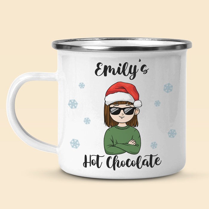Chocolat chaud de Noël pour enfant - Tasse à chocolat chaud personnalisée pour enfant - Cadeau de Noël pour les fêtes d'anniversaire, cadeau d'anniversaire