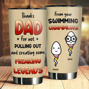 Merci papa de ne pas t'être retiré - Cadeau pour papa - Gobelet personnalisé