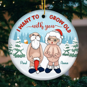 Le meilleur reste à venir - Ornement personnalisé pour couple - Forme ronde en céramique - Cadeau de Noël pour mari et femme, anniversaire