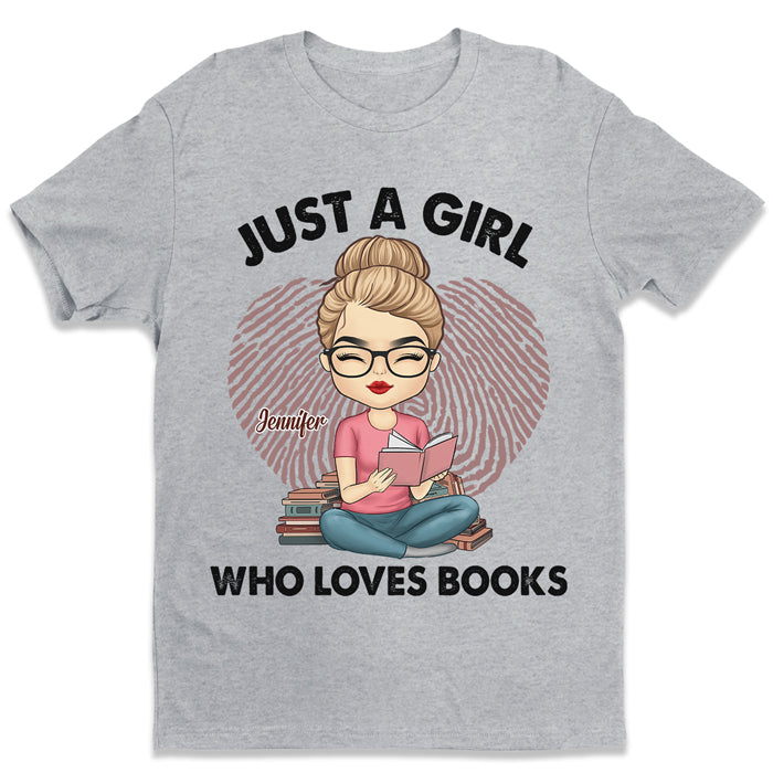 Une fille qui aime les livres - T-shirt et sweat à capuche unisexe personnalisé