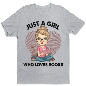 Une fille qui aime les livres - T-shirt et sweat à capuche unisexe personnalisé