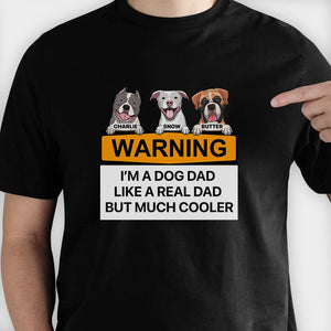 Attention, je suis papa d'un chien - Cadeau pour papa d'un chien - T-shirt unisexe personnalisé, sweat à capuche
