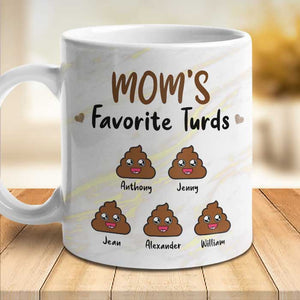 Les crottes préférées de maman - Cadeau pour maman, grand-mère - Mug personnalisé