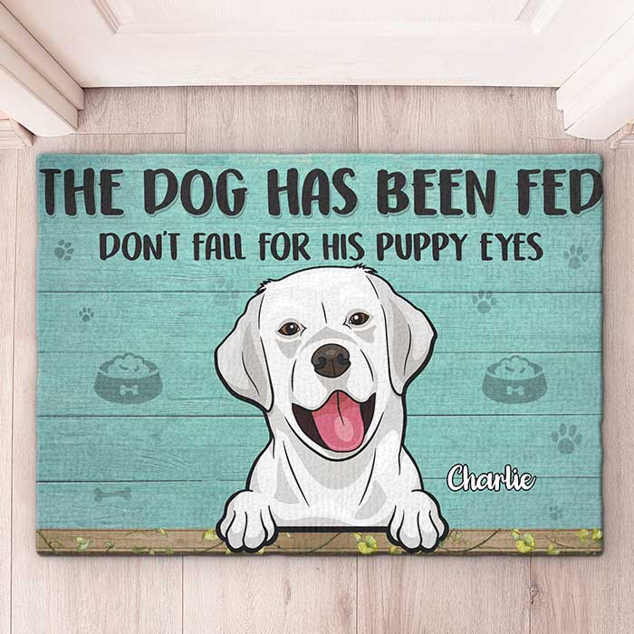 Les chiens ont été nourris - Tapis décoratif personnalisé - Cadeau pour les amoureux des chiens, propriétaires de chiens, cadeau pour chien, cadeau pour les amoureux des animaux