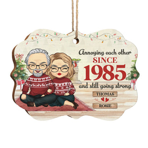 Ennuyeux et toujours aussi fort - Décoration de Noël en bois personnalisée en forme de Benelux - Cadeau pour couple, mari et femme, anniversaire, fiançailles, mariage, cadeau de mariage, cadeau de Noël
