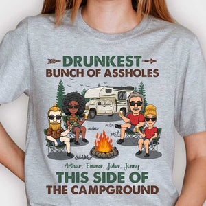 Asseyons-nous près du feu de camp - T-shirt unisexe personnalisé, sweat à capuche - Cadeau pour meilleur ami, cadeau pour les amateurs de camping