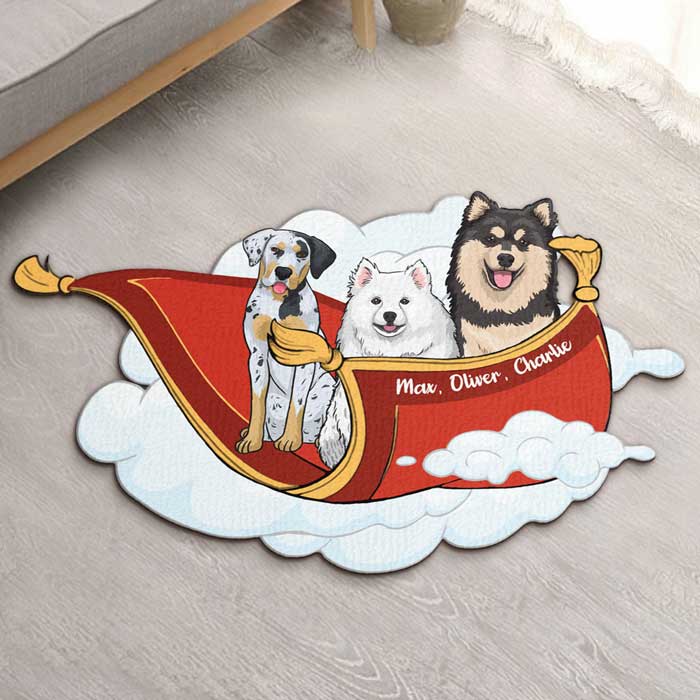 J'espère que vous aimez les poils de chien - Tapis décoratif personnalisé - Cadeau pour les amoureux des animaux 