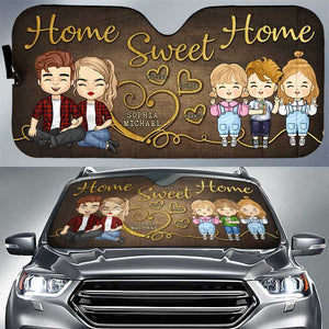 Sweet Home - Pare-soleil de voiture personnalisé - Cadeau pour couple, mari et femme