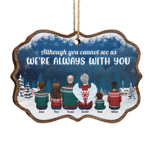 Nous sommes toujours avec vous - Décoration de Noël en bois personnalisée en forme de Benelux - Cadeau commémoratif, cadeau de condoléances, cadeau de Noël