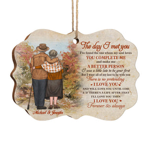 I Have Found The One Whom My Soul Loves - Personalized Custom Benelux Shaped Wood Christmas Ornament - Gift For Couple, Husband Wife, Anniversary, Engagement, Wedding, Marriage Gift, Christmas Gift
