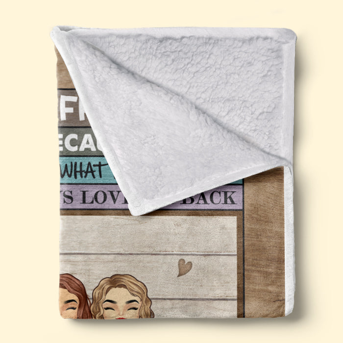Tu es ma personne et tu le seras toujours - Couverture personnalisée Bestie - Cadeau de Noël pour les meilleures amies, BFF, sœurs