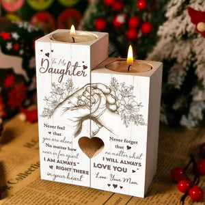 Ne vous sentez jamais seul - Bougeoir familial - Cadeau pour fille de maman